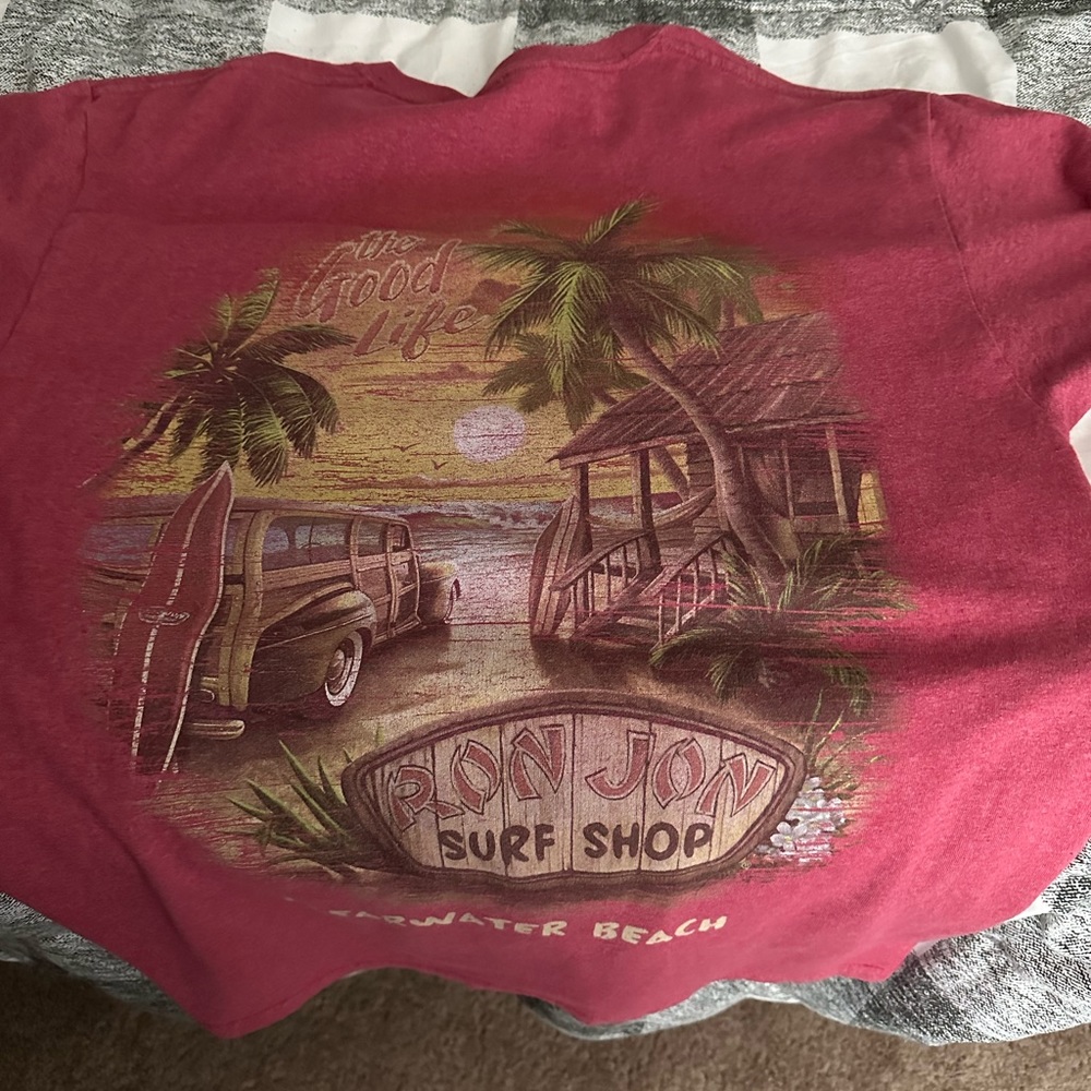 Ron Jon surf shop shirt.